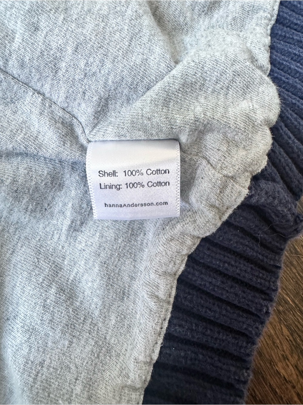Hanna Andersson unicorn knit colorblock lined cotton button jacket sweatshirt 80 - Picture 5 of 5